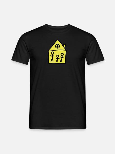 Familiehaus - T-shirt herr - svart