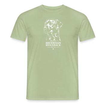 Rhodesian Ridgeback Mom Dog Dog Wilsigns - Men's T-Shirt - sage - Front - AI Model Male 178 light (178cm)