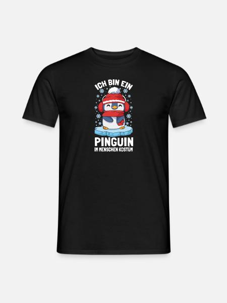 Pinguine Ich Bin Ein Pinguin - Männer T-Shirt - Schwarz