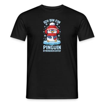 Pinguine Ich Bin Ein Pinguin - Männer T-Shirt - Schwarz - Vorne - AI Model Male 178 light (178cm)