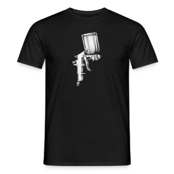 Body Painter Car Painter Painter - T-shirt homme - noir - Devant - AI Model Male 178 light (178cm)
