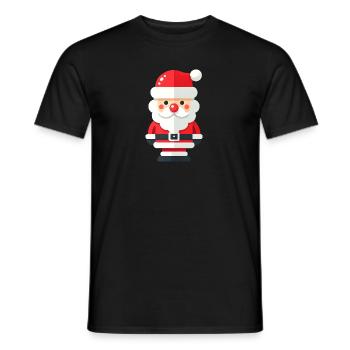 Weihnachtsmann - Männer T-Shirt - Schwarz - Vorne - AI Model Male 178 light (178cm)