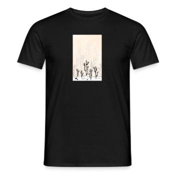 sketch1737650432579 - Männer T-Shirt - Schwarz - Vorne - AI Model Male 178 light (178cm)