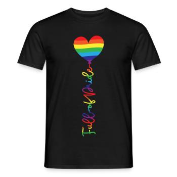 Full of Pride - Men's T-Shirt - black - Front - AI Model Male 178 light (178cm)