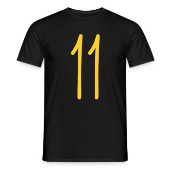 11 - T-shirt homme - noir - Devant - AI Model Male 178 light (178cm)