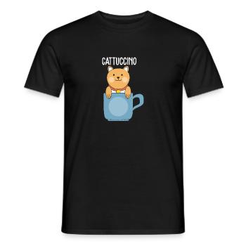 Chemise de chat · Mon doux animal · Cadeau - T-shirt homme - noir - Devant - AI Model Male 178 light (178cm)