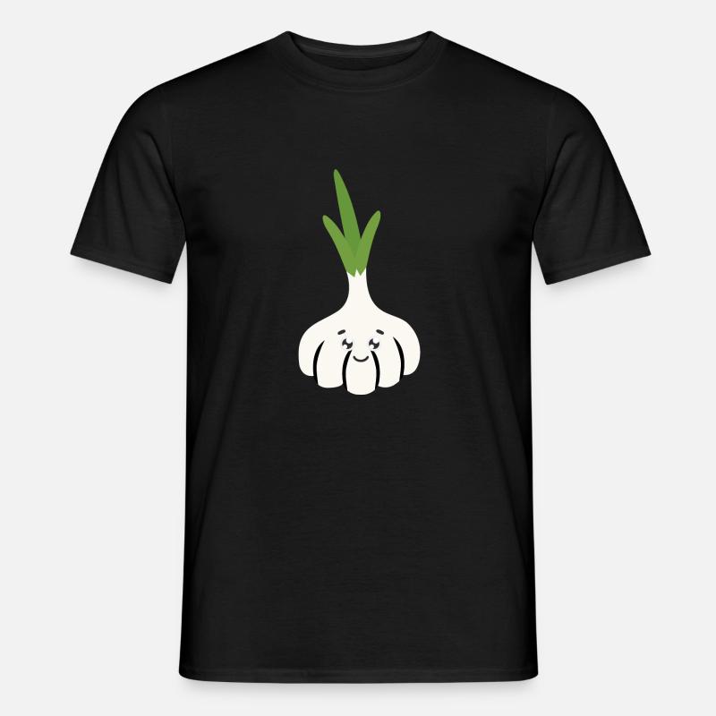 Knoblauch - Männer T-Shirt - Schwarz