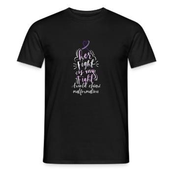 Bekämpfen Sie Arnold Chiari Malformation Warrior Bewusstsein - Männer T-Shirt - Schwarz - Vorne - AI Model Male 178 light (178cm)
