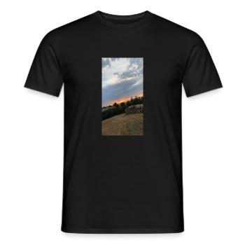 Sonnenuntergang 🌅 - Männer T-Shirt - Schwarz - Vorne - AI Model Male 178 light (178cm)