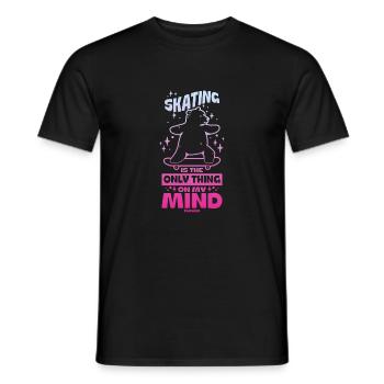 skateboard ours cool cadeau pour enfants - T-shirt homme - noir - Devant - AI Model Male 178 light (178cm)