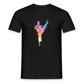 Silhouette de karaté - T-shirt homme - noir - Devant - AI Model Male 178 light (178cm)