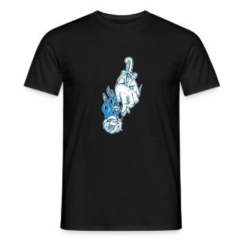 Aidan Rose Design - T-shirt homme - noir - Devant - AI Model Male 178 light (178cm)