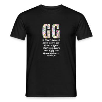 Großmutter GG Oma Geschenk - Männer T-Shirt - Schwarz - Vorne - AI Model Male 178 light (178cm)