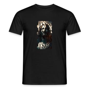 Jesus, Christentum, Kirche, Jesus Christus, Jesus - Männer T-Shirt - Schwarz - Vorne - AI Model Male 178 light (178cm)