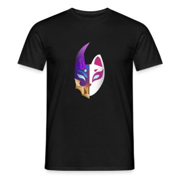 Symbol der verwandten Seelenblume - Männer T-Shirt - Schwarz - Vorne - AI Model Male 178 light (178cm)