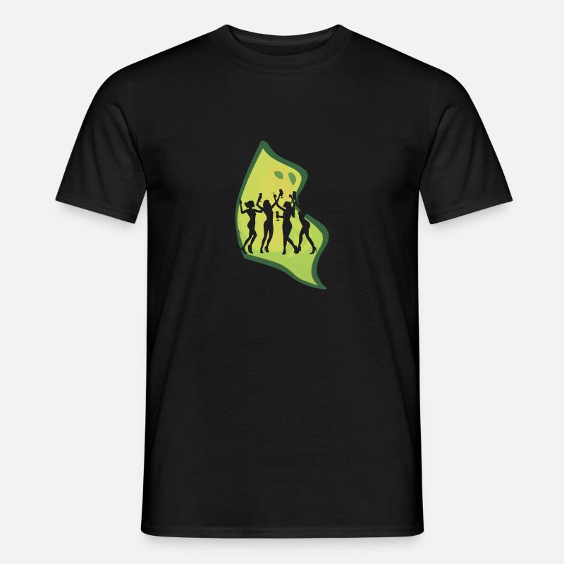 Disco Elektronisch Lichter - Männer T-Shirt - Schwarz