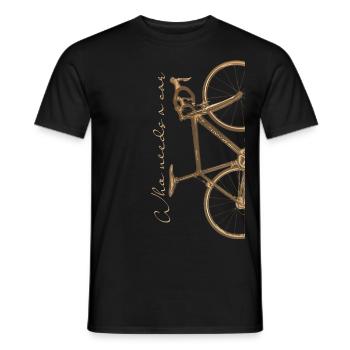 Sans voiture - T-shirt homme - noir - Devant - AI Model Male 178 light (178cm)