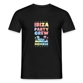 Ibiza Party Crew - Männer T-Shirt - Schwarz - Vorne - AI Model Male 178 light (178cm)