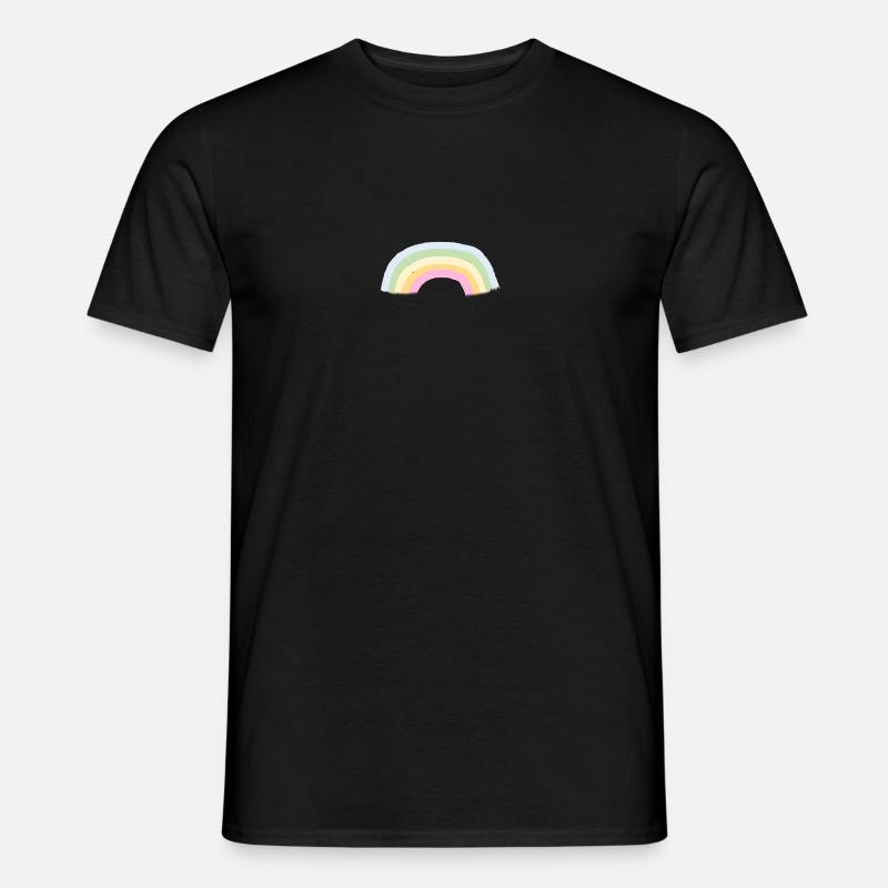 rainbow pastel - Männer T-Shirt - Schwarz