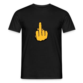 doigt fuck femme - T-shirt homme - noir - Devant - AI Model Male 178 light (178cm)