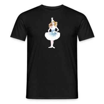 Danseur de clown de cirque - T-shirt homme - noir - Devant - AI Model Male 178 light (178cm)