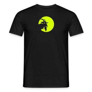 Ziege - Männer T-Shirt - Schwarz - Vorne - AI Model Male 178 light (178cm)