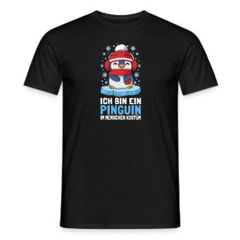 Pinguine Ich Bin Ein Pinguin - Männer T-Shirt - Schwarz - Vorne - AI Model Male 178 light (178cm)