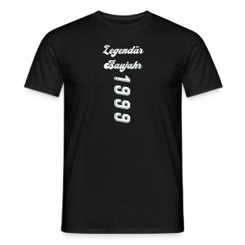 1999 - Männer T-Shirt - Schwarz - Vorne - AI Model Male 178 light (178cm)