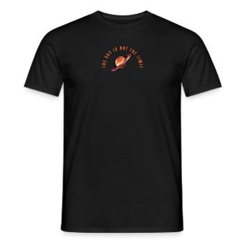Der Himmel ist nicht die Grenze - Männer T-Shirt - Schwarz - Vorne - AI Model Male 178 light (178cm)