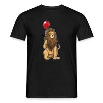 Löwe Luftballon - Männer T-Shirt - Schwarz - Vorne - AI Model Male 178 light (178cm)