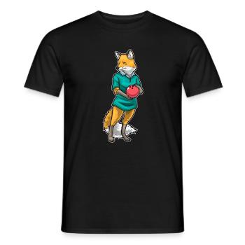 Fox Bowling Bowling Ball - Men's T-Shirt - black - Front - AI Model Male 178 light (178cm)