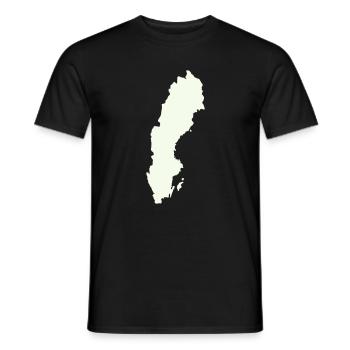 Schweden Silhouette Print - Männer T-Shirt - Schwarz - Vorne - AI Model Male 178 light (178cm)