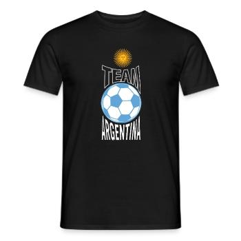 Équipe argentine de football Sun Ball - T-shirt homme - noir - Devant - AI Model Male 178 light (178cm)