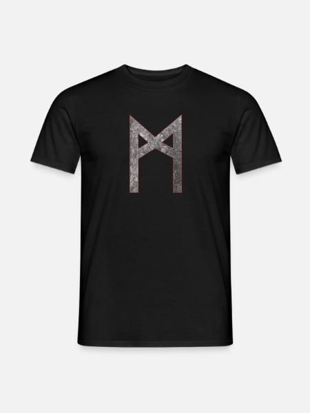 Rune Mannaz M - Men's T-Shirt - black