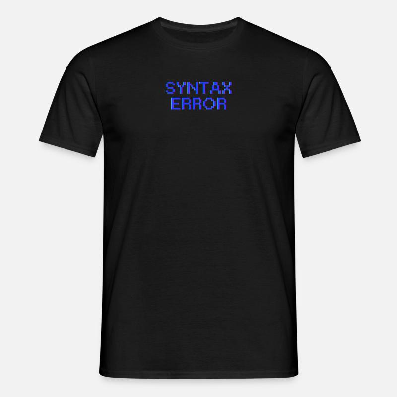 Syntaxfehler - Männer T-Shirt - Schwarz