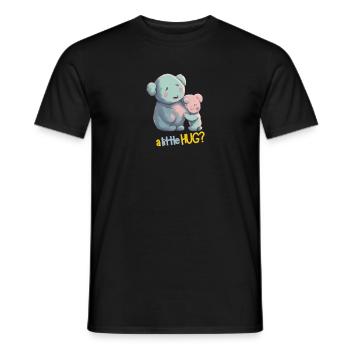 UN PETIT CÂLIN ? - T-shirt homme - noir - Devant - AI Model Male 178 light (178cm)