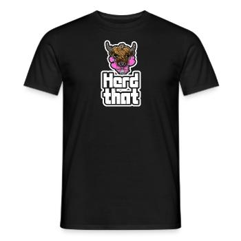 Schottland Kalb Rind Bauer Tier Kuh Färse - Männer T-Shirt - Schwarz - Vorne - AI Model Male 178 light (178cm)