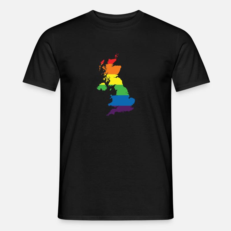 Rainbow Connection Embrace, Happy Pride - Männer T-Shirt - Schwarz