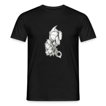 Flower Knife - Männer T-Shirt - Schwarz - Vorne - AI Model Male 178 light (178cm)
