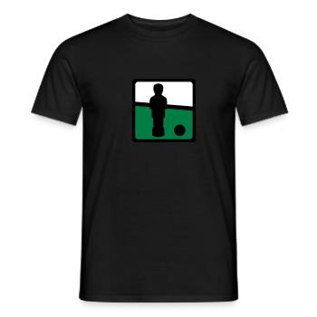 Kicker - Männer T-Shirt - Schwarz - Vorne - AI Model Male 178 light (178cm)