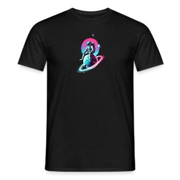 Explorers of the Universe 🚀🌍 - Men's T-Shirt - black - Front - AI Model Male 178 light (178cm)