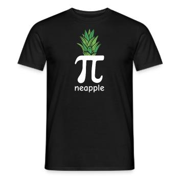 Math Pi-Pineapple Pi - Männer T-Shirt - Schwarz - Vorne - AI Model Male 178 light (178cm)