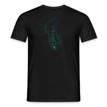 bmx fahrrad Radfahren Bike bmx jungen bmx - Männer T-Shirt - Schwarz - Vorne - AI Model Male 178 light (178cm)