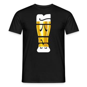 Durst - Bier Glas - Weizenbier - Spruch - Männer T-Shirt - Schwarz - Vorne - AI Model Male 178 light (178cm)