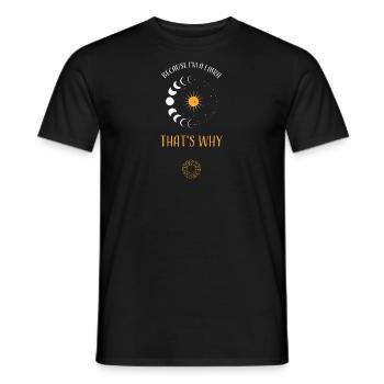 Because I'm A Libra That's Why - Männer T-Shirt - Schwarz - Vorne - AI Model Male 178 light (178cm)