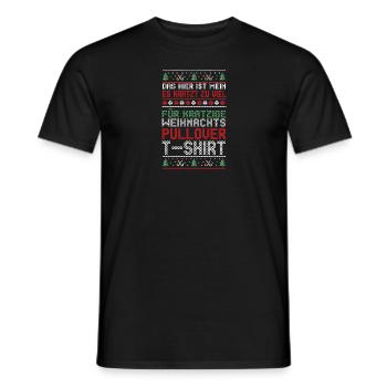 Père Noël Noël laid Noël - T-shirt homme - noir - Devant - AI Model Male 178 light (178cm)