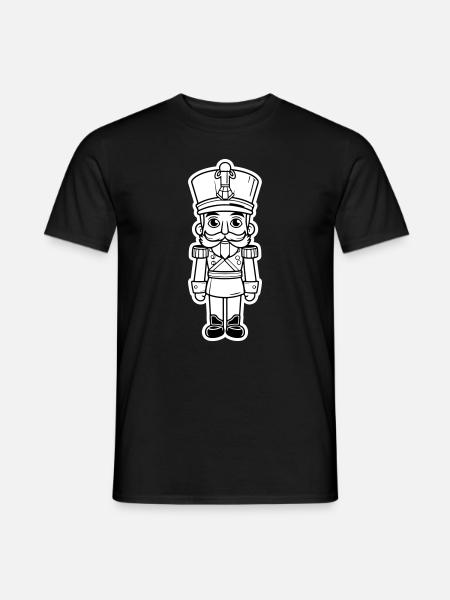 Nussknacker Weihnachten Symbol - Mænd T-shirt - sort