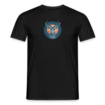 Lunettes de soleil Cerf Cerf Rouge - T-shirt homme - noir - Devant - AI Model Male 178 light (178cm)