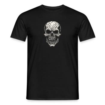 Noir à trait de crâne - T-shirt homme - noir - Devant - AI Model Male 178 light (178cm)