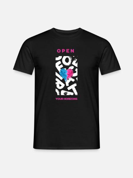 Ouvrez vos horizons - T-shirt homme - noir
